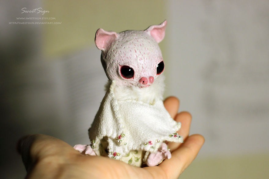 Axolotl Baby, Ooak Poseable Doll