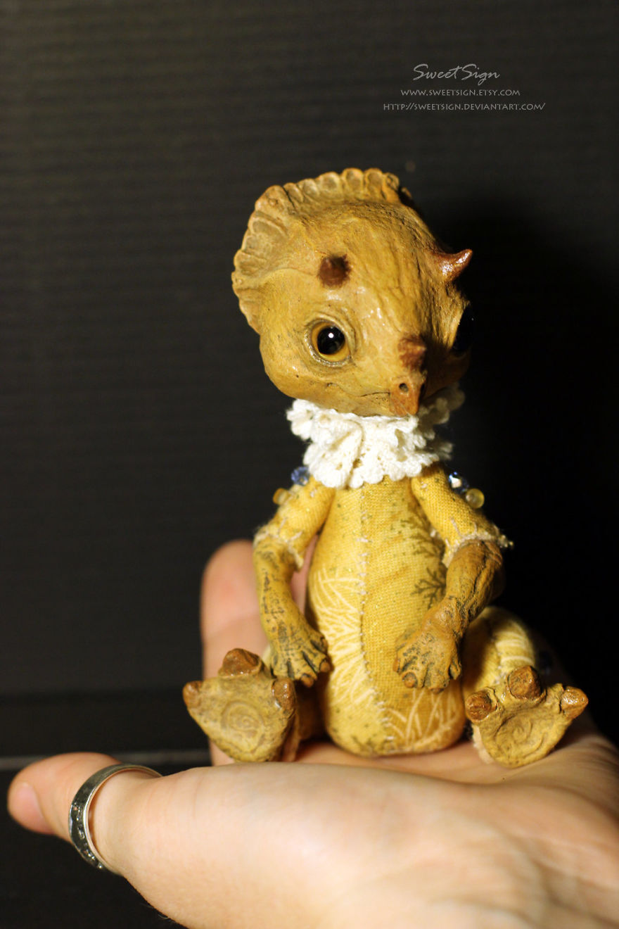 Axolotl Baby, Ooak Poseable Doll