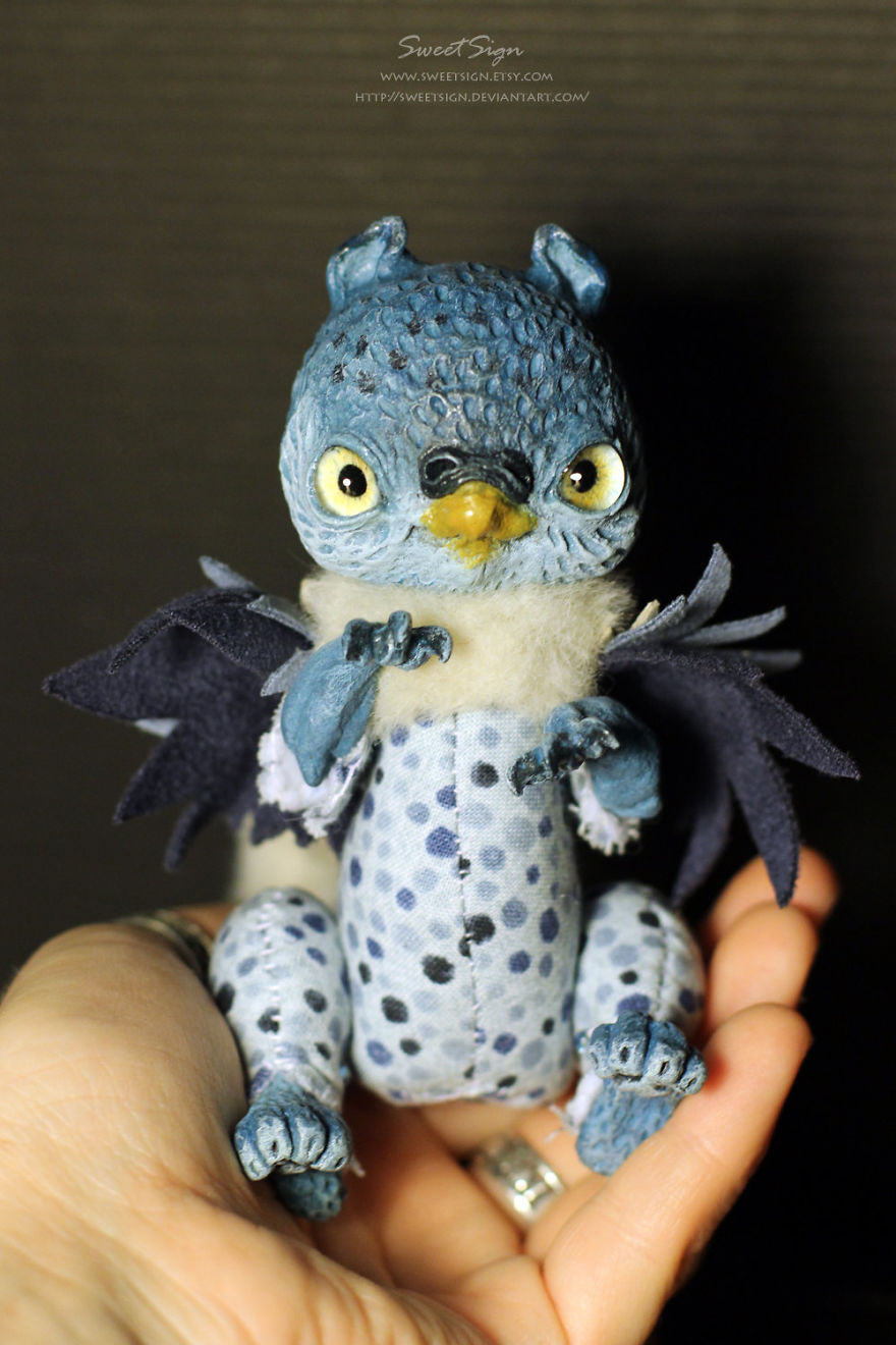 Axolotl Baby, Ooak Poseable Doll