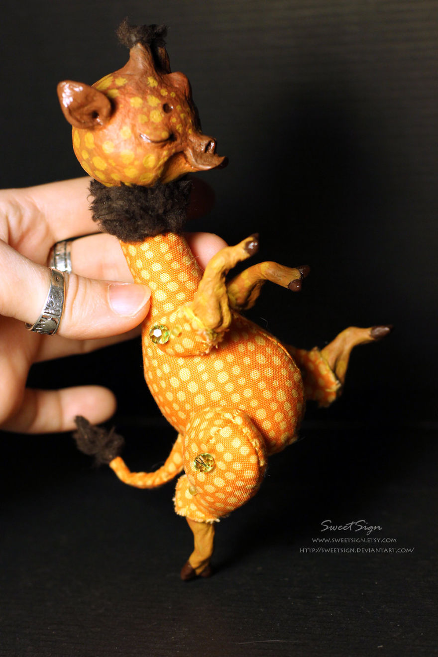 Axolotl Baby, Ooak Poseable Doll