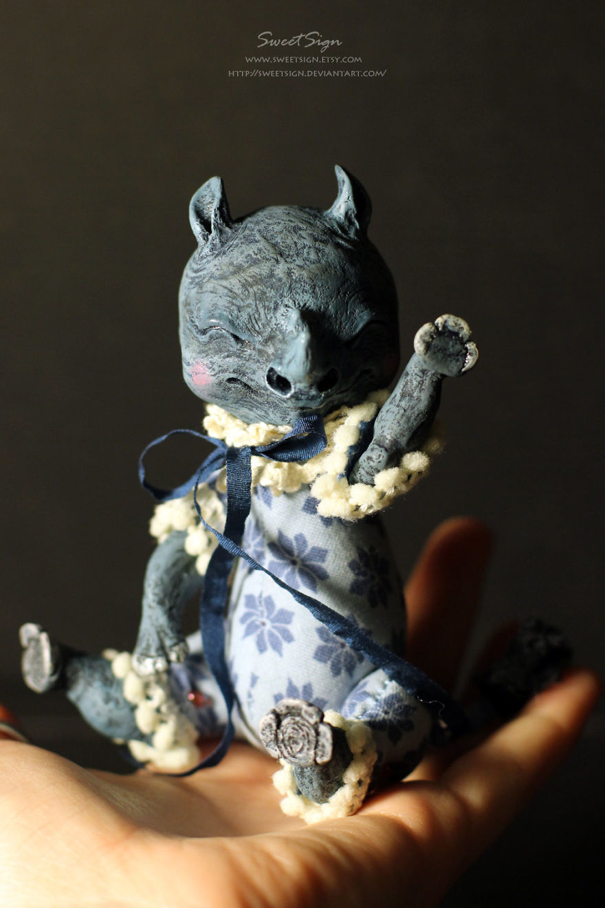 Axolotl Baby, Ooak Poseable Doll