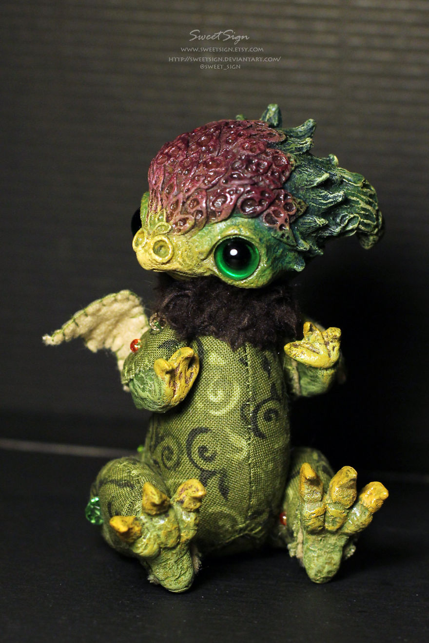 Axolotl Baby, Ooak Poseable Doll