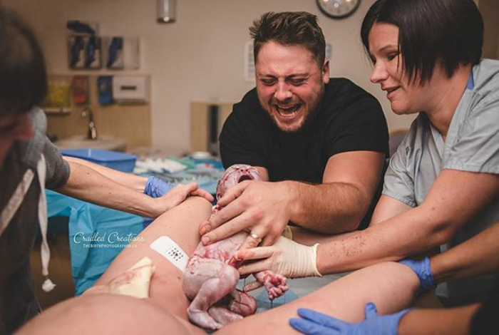 This Dad Was Overcome With Emotion After Catching His Son. This Is The Best Life Has To Offer.
