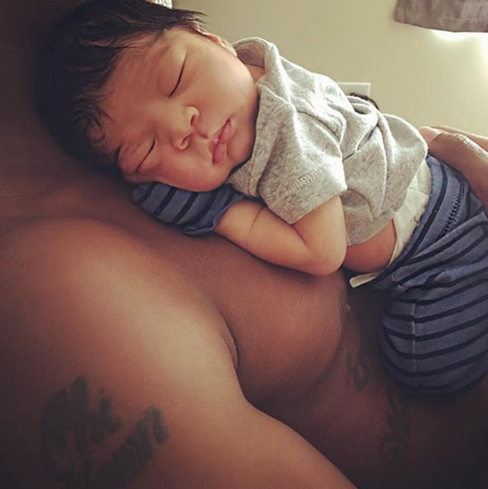 His Favorite Place To Cuddle Is In Daddy's Arms