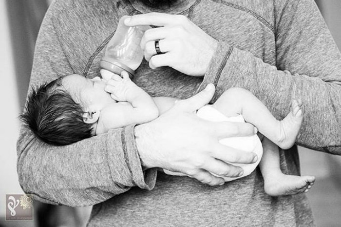 Mom Was Nursing Babe When I Got There. Dad Got His Turn During The Session