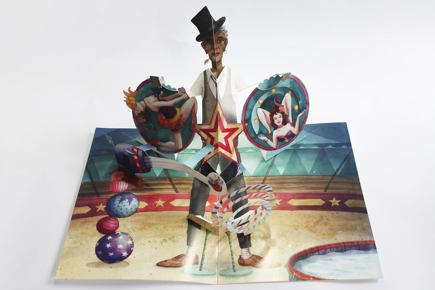 A Pop-Up Book Of A Vintage Circus A Pop-Up Book Of A Vintage Circus