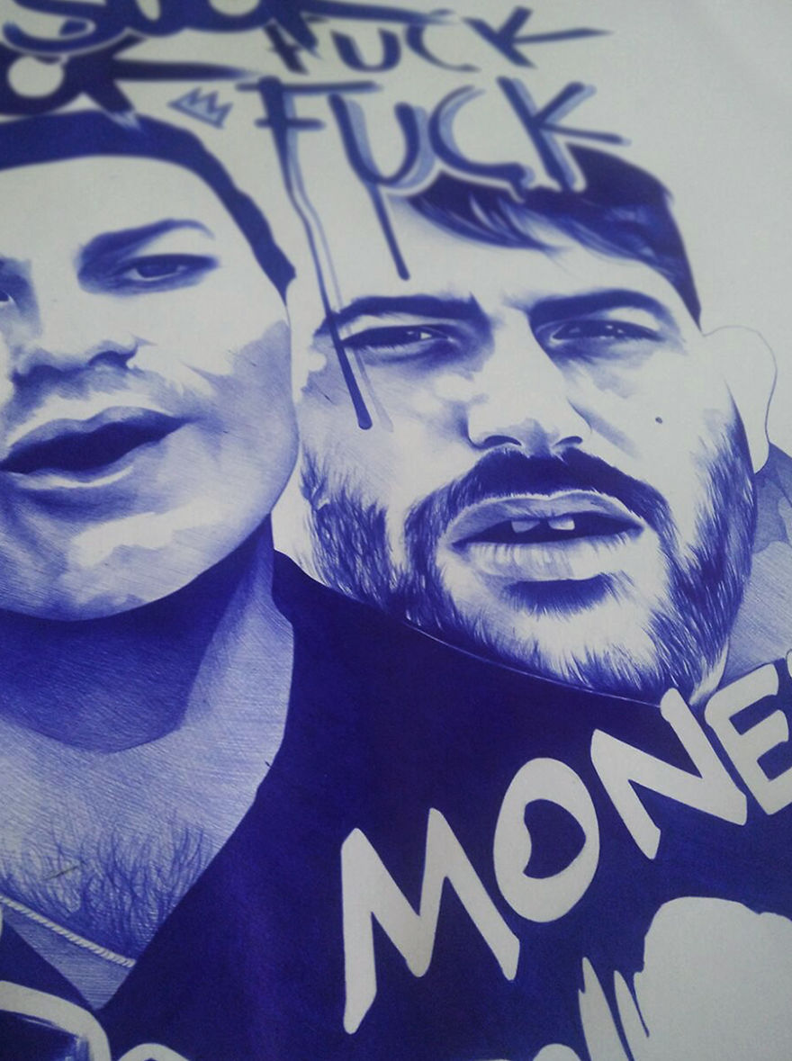 Ballpoint Pen Drawings That Take Me Up To 100 Hours To Create Ballpoint Pen Drawings That Take Me Up To 100 Hours To Create