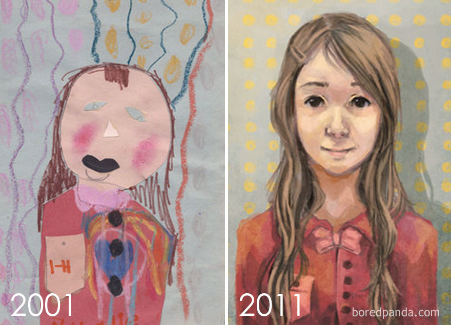 Age 5 Vs Age 15 By Natalie Dementhon