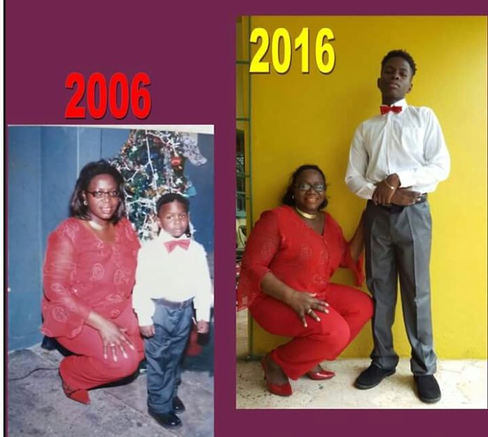 My Son And Me...10 Years Apart