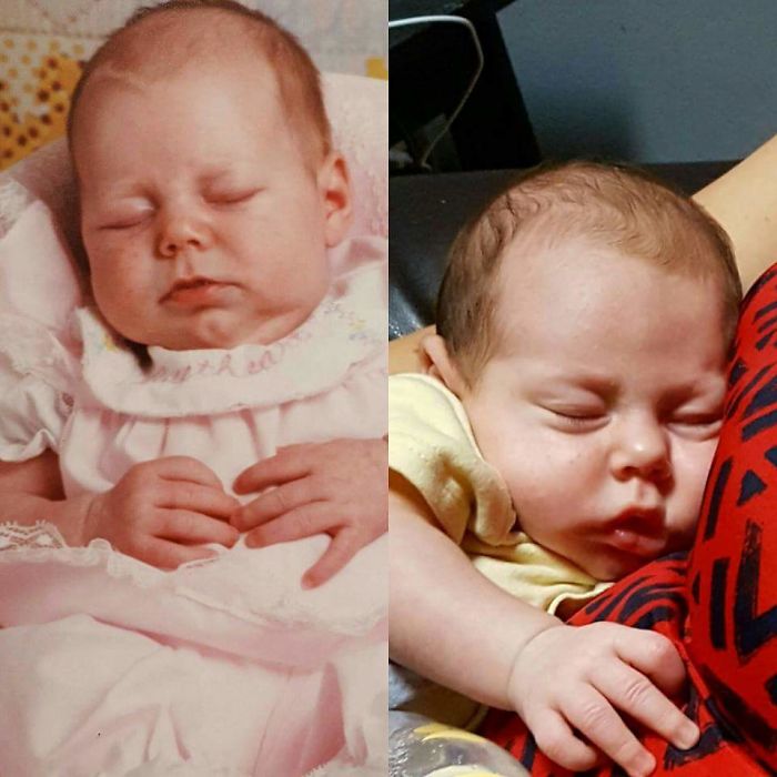 Me(left) And My Daughter(right) At The Same Age