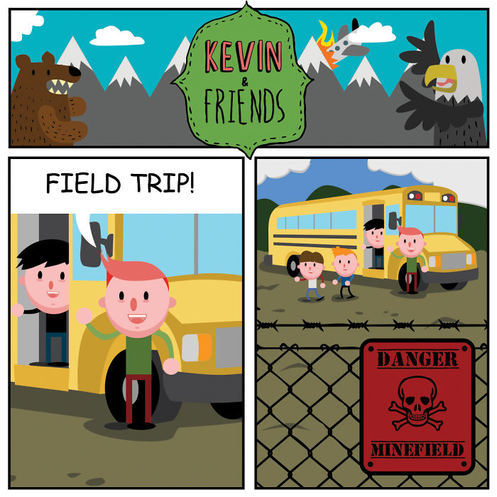 Dark Comics About A Horrible Optimist Kevin