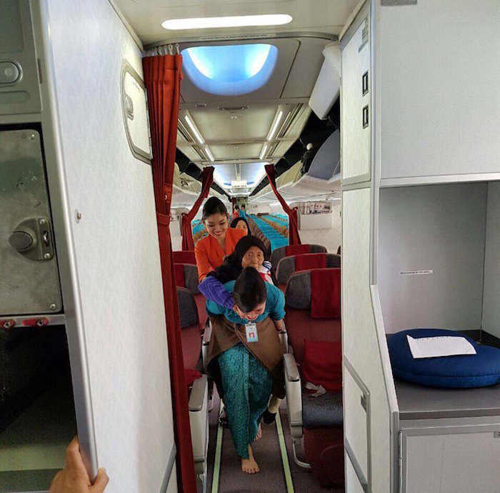 In Asia They Do Re-accomodate Elderly Passenger Too. #united