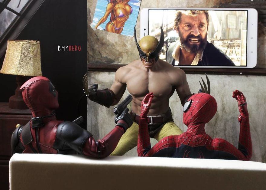 Hero Figures Can Be Found In Amusing Compositions