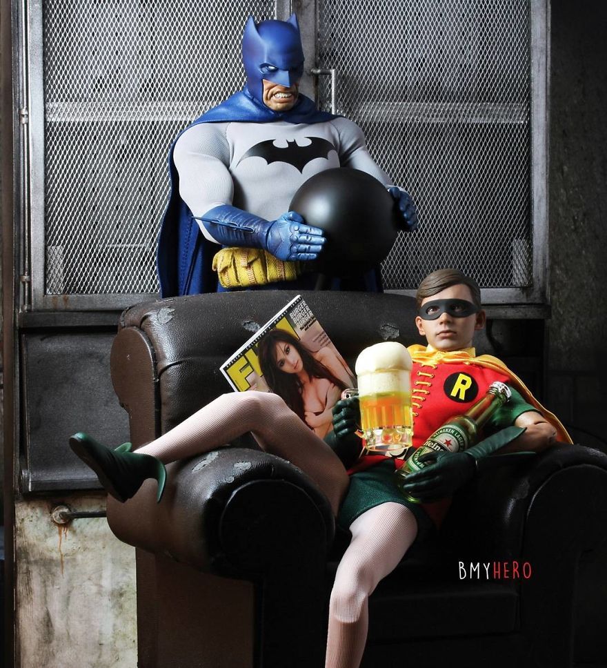 Hero Figures Can Be Found In Amusing Compositions