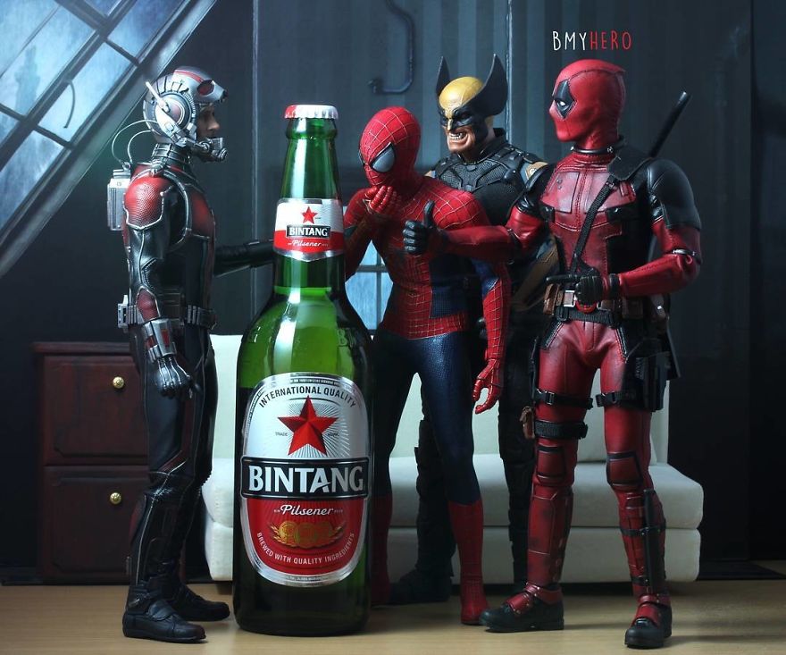 Hero Figures Can Be Found In Amusing Compositions