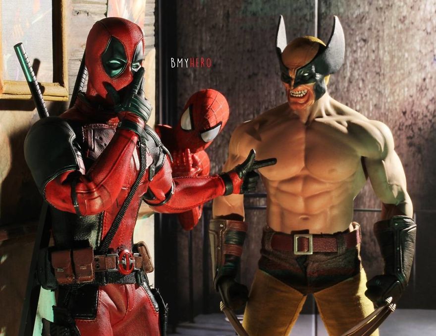 Hero Figures Can Be Found In Amusing Compositions