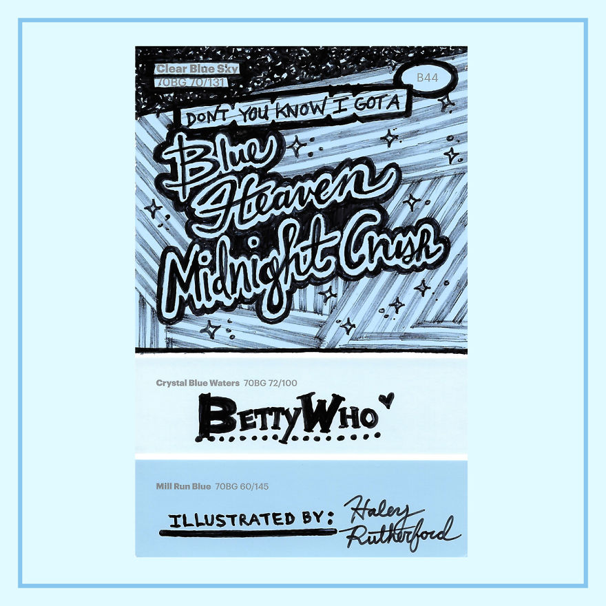 I Draw Lyrics On Paint Swatches