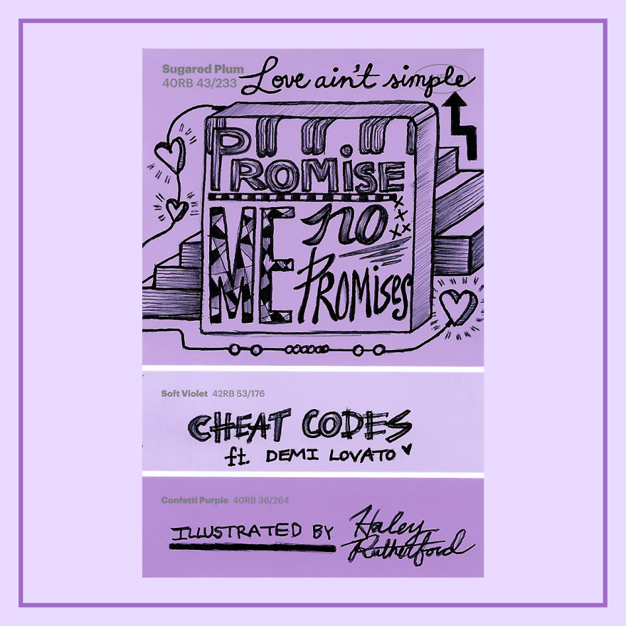 I Draw Lyrics On Paint Swatches