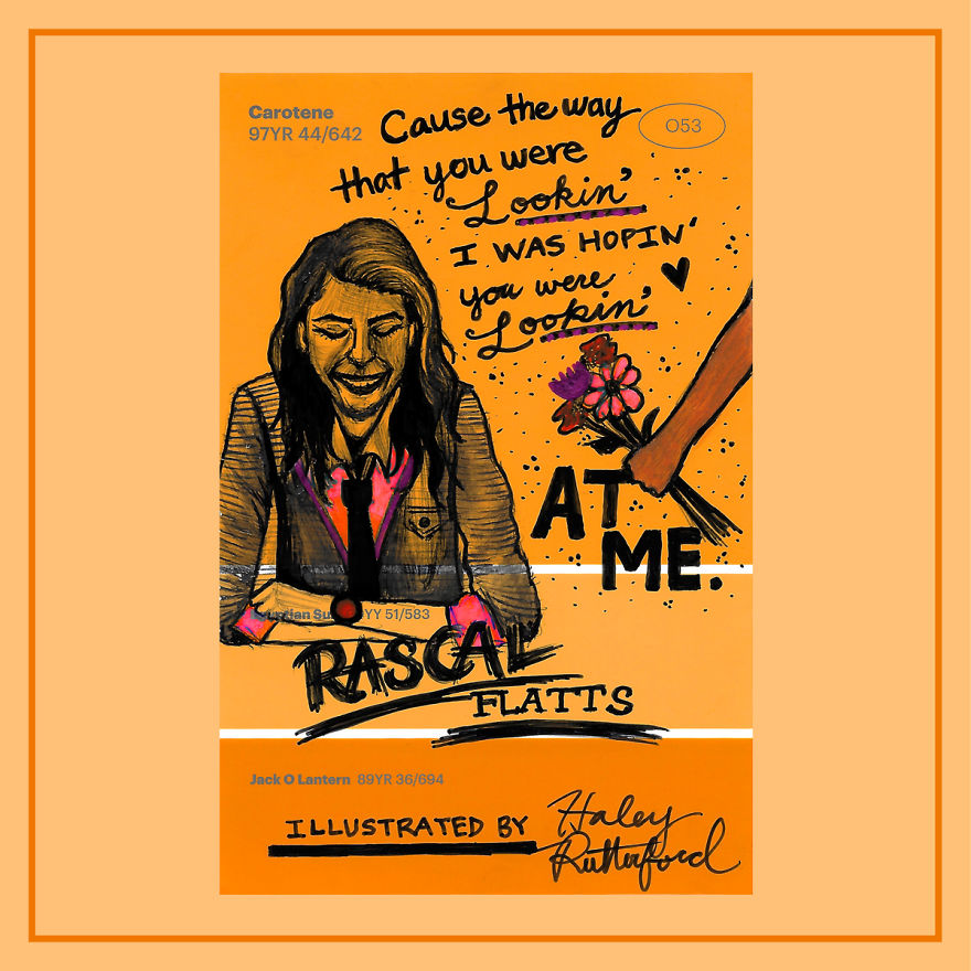 I Draw Lyrics On Paint Swatches