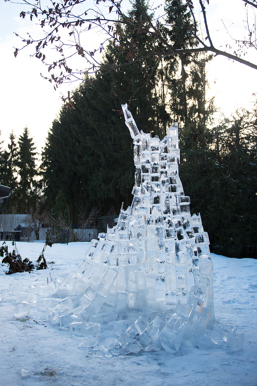 I Built A Dress Made Of Ice For My Maiden Of Finland Photoshoot I Built A Dress Made Of Ice For My Maiden Of Finland Photoshoot