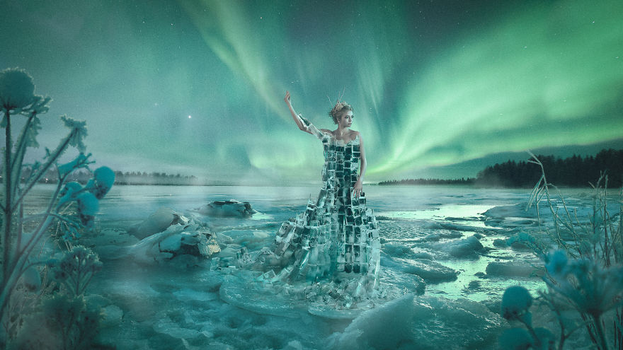 I Built A Dress Made Of Ice For My Maiden Of Finland Photoshoot I Built A Dress Made Of Ice For My Maiden Of Finland Photoshoot