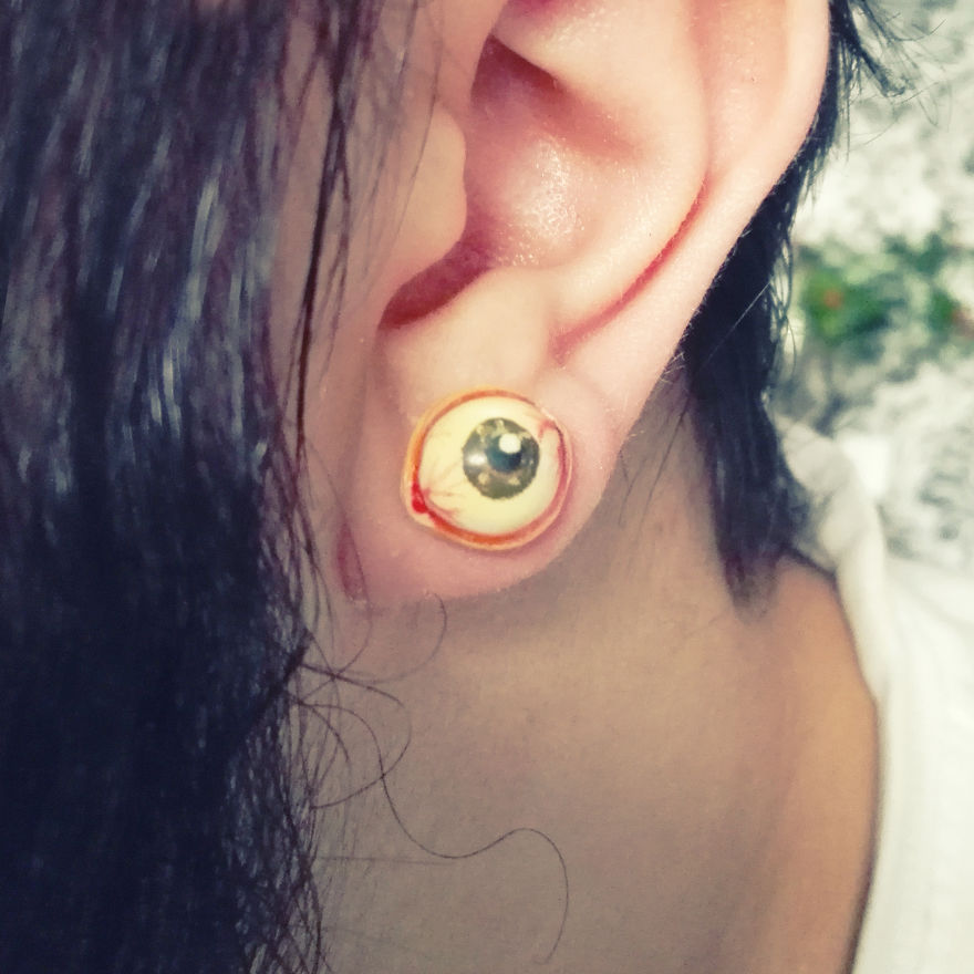 I Create Cute, Nerdy, Weird And Creepy Earrings
