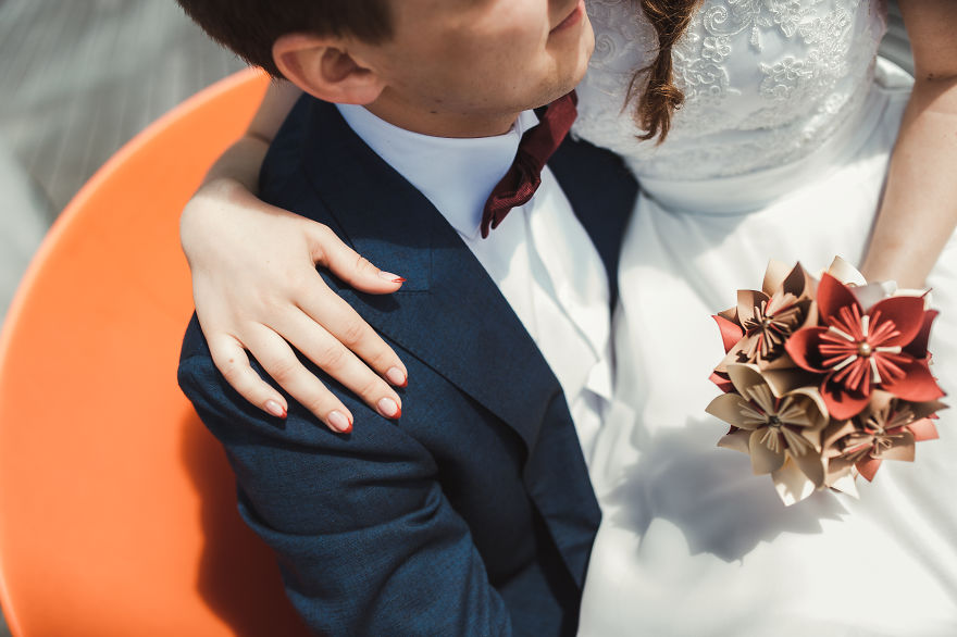 This Was My First Kusudama Paper Bouquet