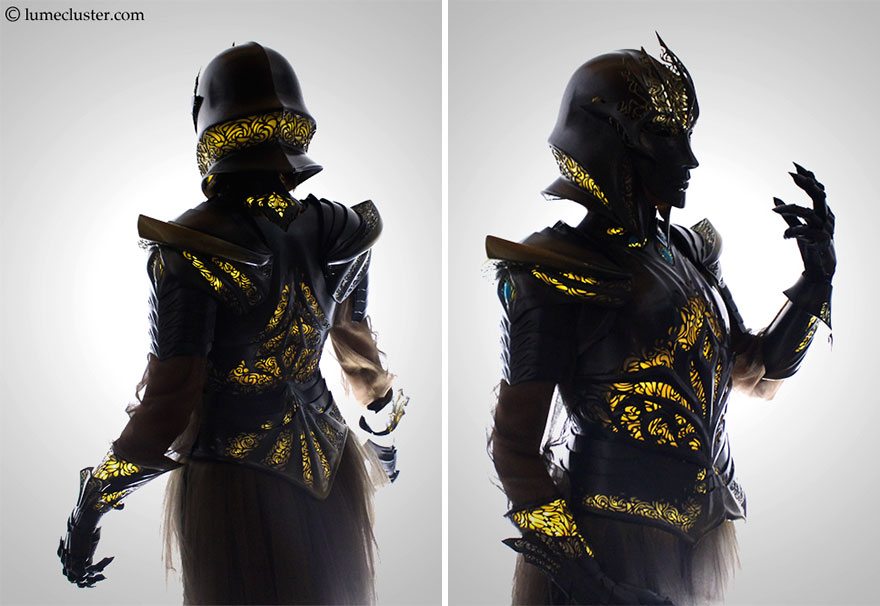I Spent 518 Hours Making This Futuristic Medieval Armor That Is Lit From Inside And Flexible I Spent 518 Hours Making This Futuristic Medieval Armor That Is Lit From Inside And Flexible