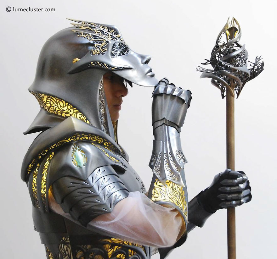 I Spent 518 Hours Making This Futuristic Medieval Armor That Is Lit From Inside And Flexible I Spent 518 Hours Making This Futuristic Medieval Armor That Is Lit From Inside And Flexible