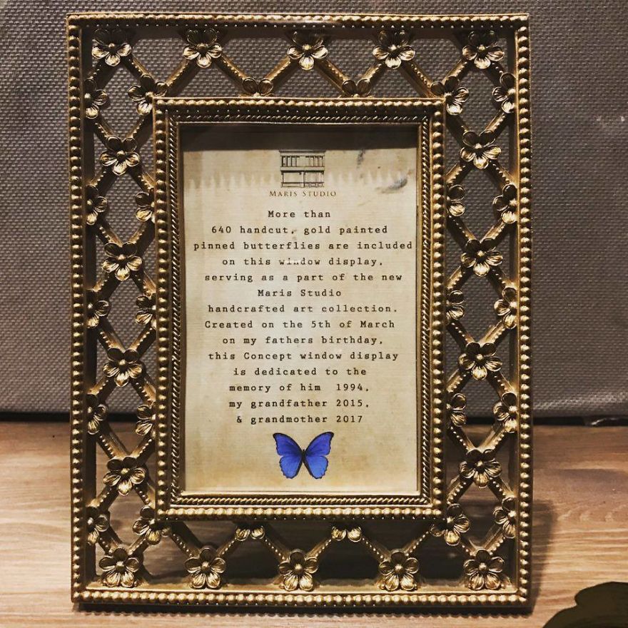 I've Hand Cut Over 800 Paper Butterflies In Memory Of My Grandmother