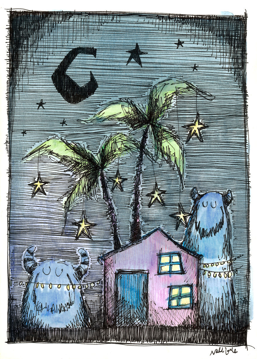 I Draw Sleepy Monsters And Robots To Help Relax