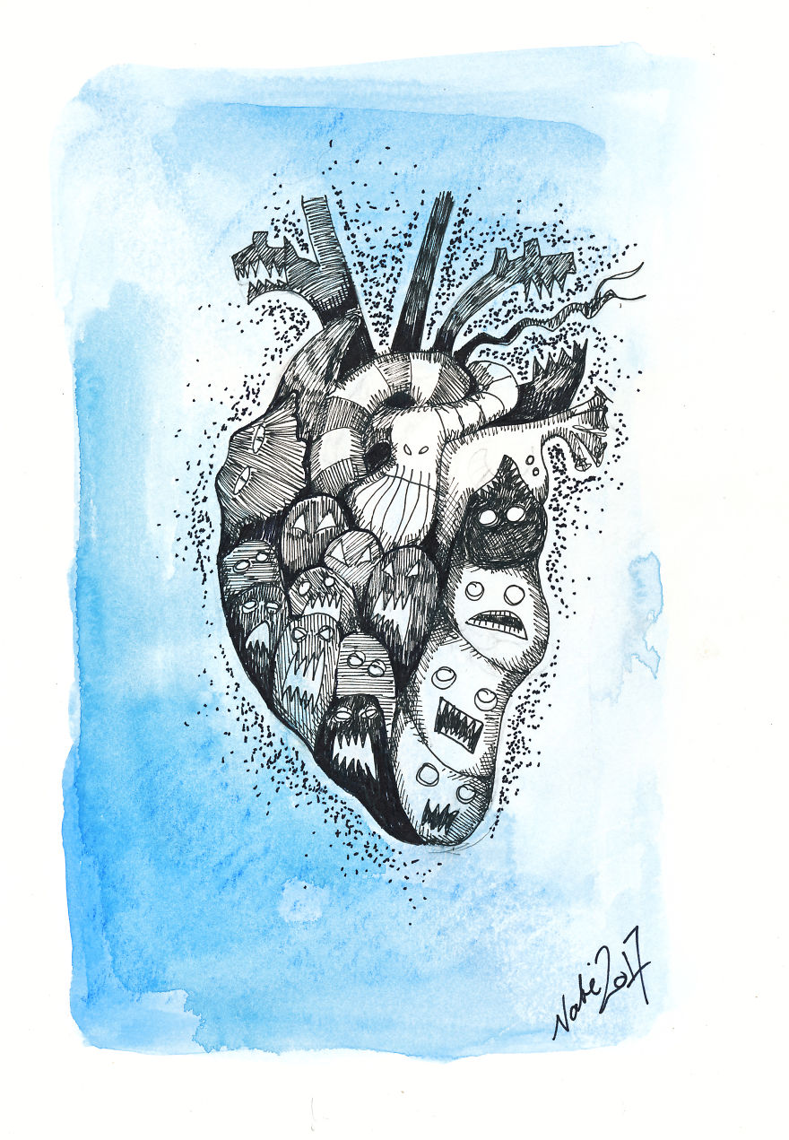 I Draw Sleepy Monsters And Robots To Help Relax