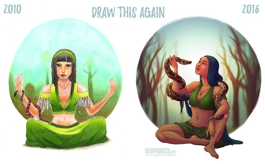 6 Years Of Progress By Neophobica