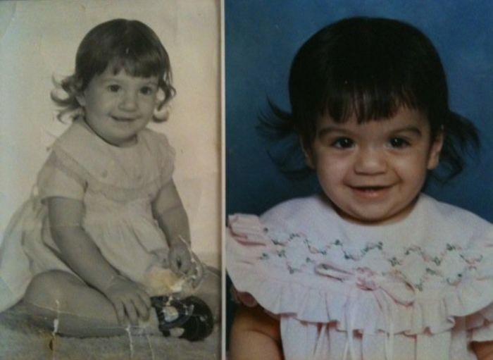 Mother And Daughter, About 31 Years Between Each Picture