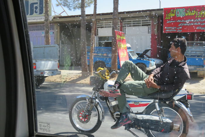 This Guy Cruising The Streets Of Shiraz, Iran