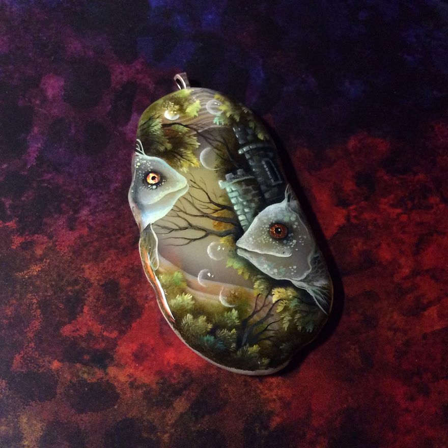 Dragons And Koi On Wood And Stone