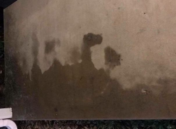 Dinosaur Throwing A Pig