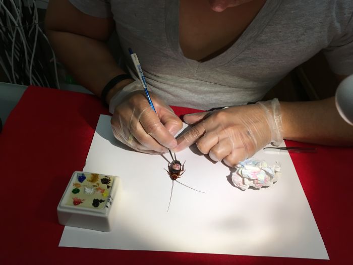 I Painted Donald Trump And Vladimir Putin On Real Cockroaches