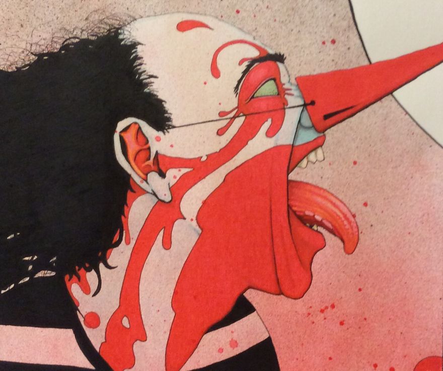 I Draw Using Ink And Pigments