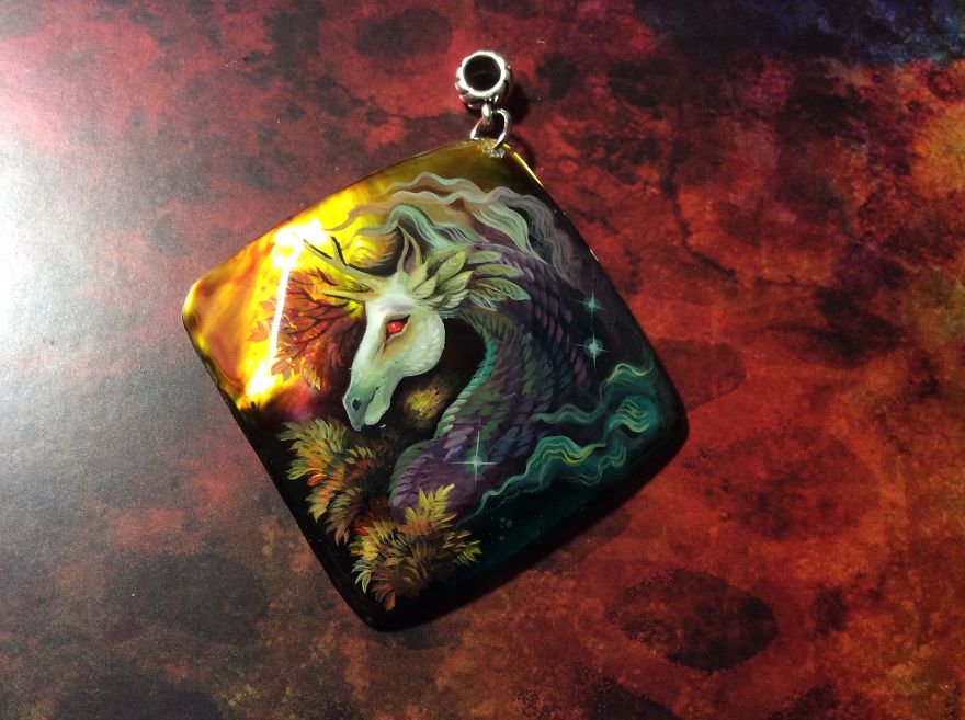 Dragons And Koi On Wood And Stone