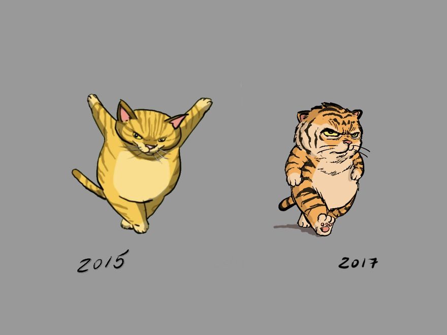 Two Years Difference.