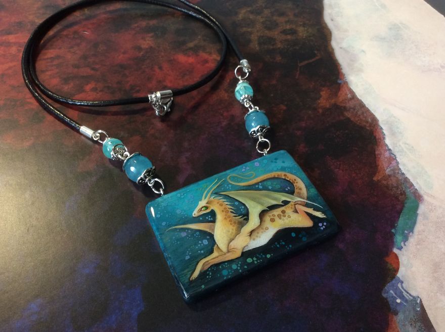 Dragons And Koi On Wood And Stone