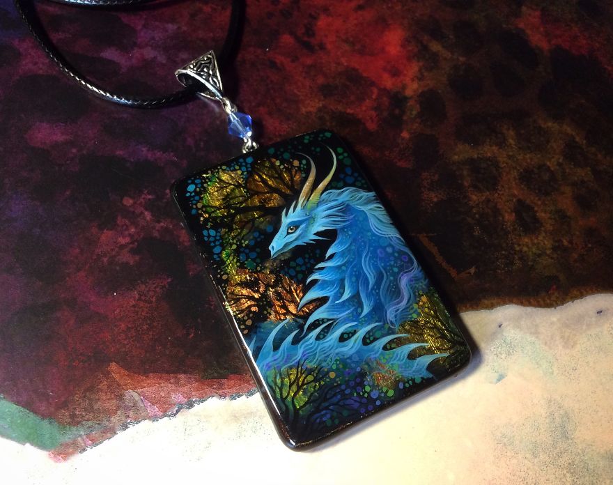 Dragons And Koi On Wood And Stone