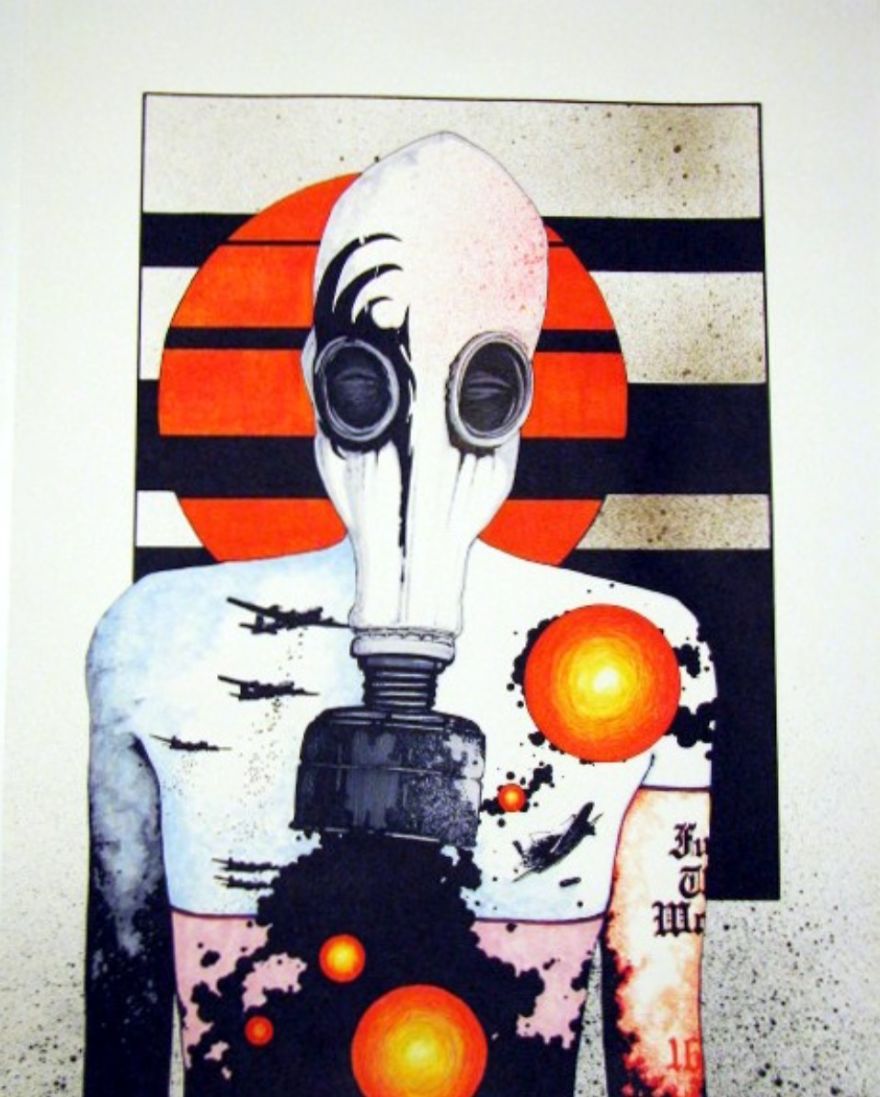 I Draw Using Ink And Pigments