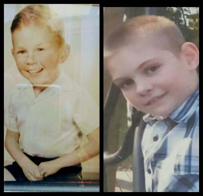 My Husband Geoff And Grandson Dj At About 8yrs Old