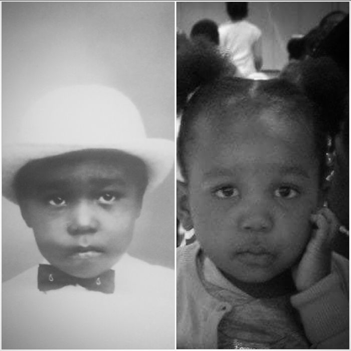 Grandfather And Granddaughter