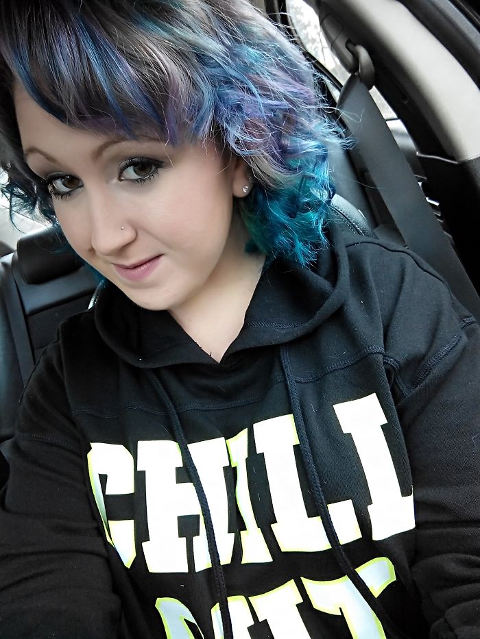 Purple And Turquoise Ombre