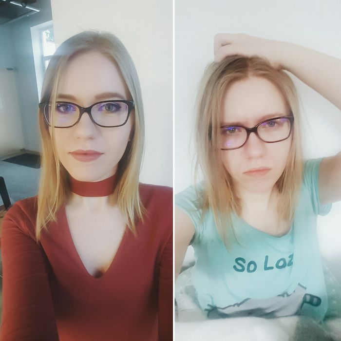 Friday Night Vs Saturday Morning After A Night Out With My Fellow Bored Panda Collegues