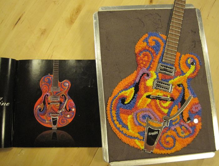 My Cake Replica Of One Of An Artist Friend's Swarovski Crystal Encrusted Guitars
