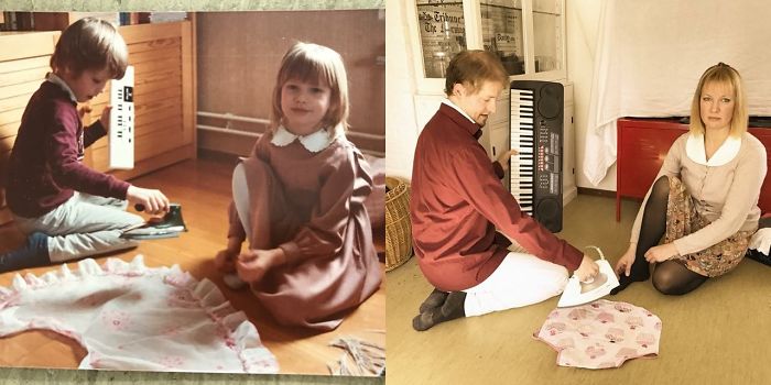 Me And My Sister In The 80's Vs Today.